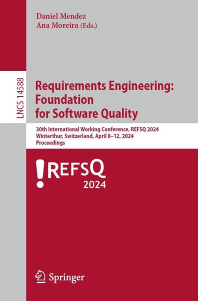 Produktbild: Requirements Engineering: Foundation for Software Quality