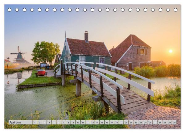 Produktbild: Wundersch&ouml;ne Niederlande (Tischkalender 2026 DIN A5 quer), CALVENDO Monatskalender