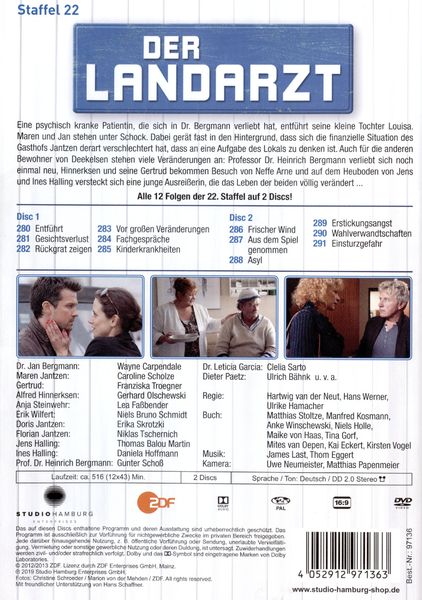 Produktbild: Der Landarzt - Staffel 22 [2 DVDs]