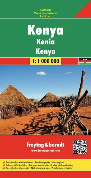 Produktbild: freytag & berndt Stra&szlig;enkarte Kenya 1:1 Mio.