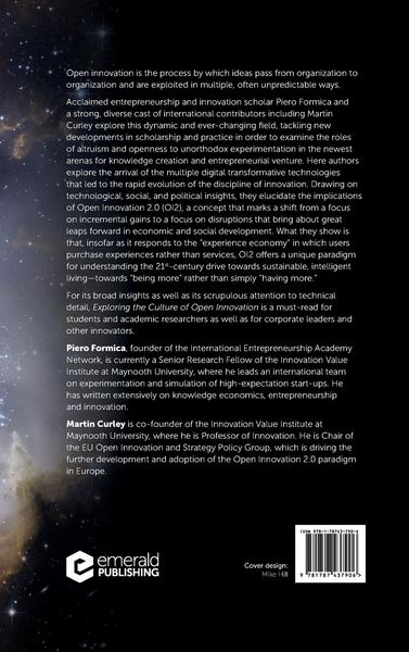 Produktbild: Exploring the Culture of Open Innovation