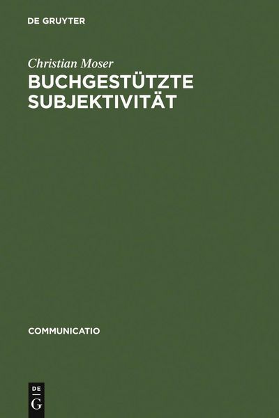 Produktbild: Buchgest&uuml;tzte Subjektivit&auml;t