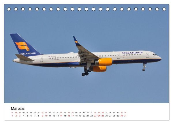 Produktbild: Flugzeuge aller Art (Tischkalender 2026 DIN A5 quer), CALVENDO Monatskalender