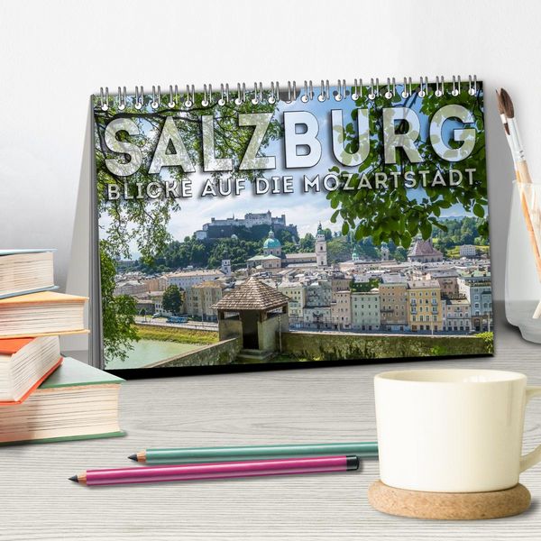 Produktbild: SALZBURG Blicke auf die Mozartstadt (Tischkalender 2026 DIN A5 quer), CALVENDO Monatskalender