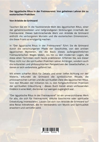 Produktbild: Der &auml;gyptische Ritus in der Freimaurerei
