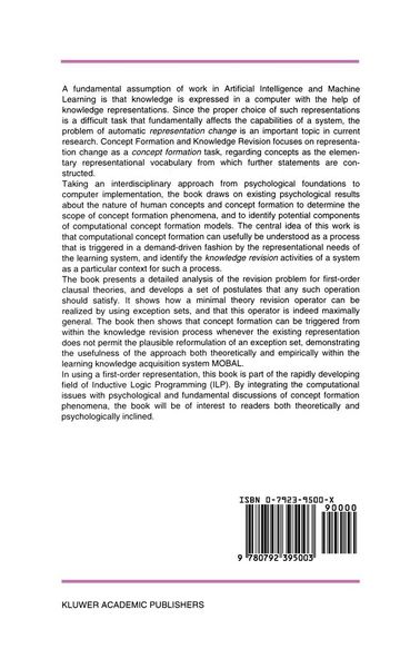 Produktbild: Concept Formation and Knowledge Revision