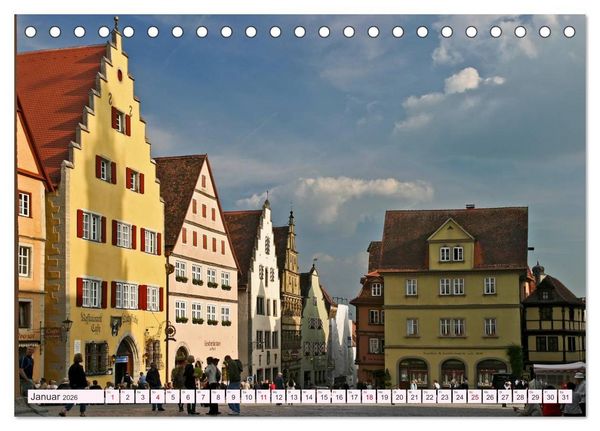 Produktbild: Romantisches Rothenburg ob der Tauber (Tischkalender 2026 DIN A5 quer), CALVENDO Monatskalender