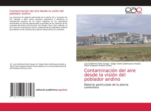 Produktbild: Contaminaci&oacute;n del aire desde la visi&oacute;n del poblador andino