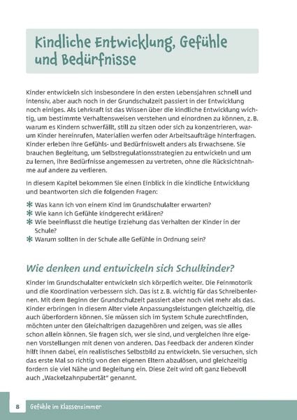 Produktbild: Gef&uuml;hle im Klassenzimmer - Strategien f&uuml;r herausforderndes Verhalten und kindgerechte Kommunikation in der Grundschule