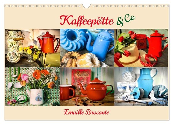 Kaffeepötte & Co (Wandkalender 2025 DIN A3 quer), CALVENDO Monatskalender