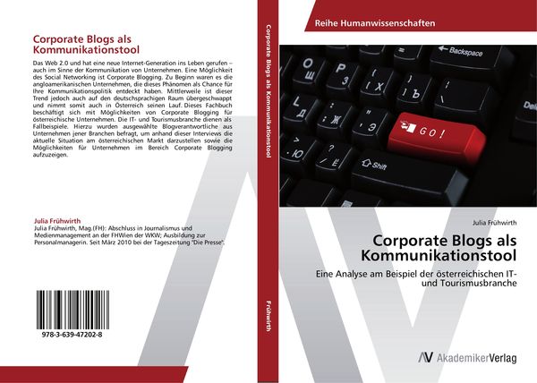 Produktbild: Corporate Blogs als Kommunikationstool