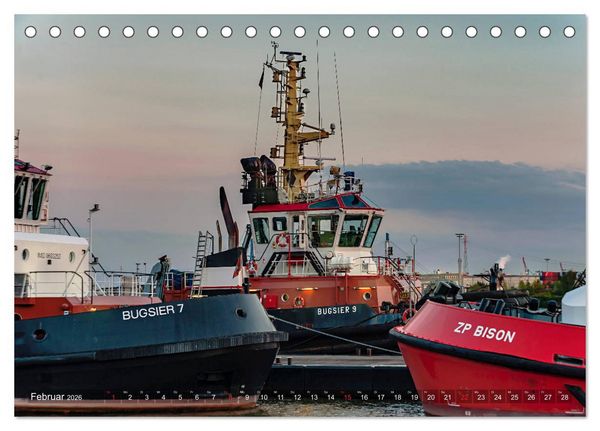 Produktbild: Hamburg Hafen (Tischkalender 2026 DIN A5 quer), CALVENDO Monatskalender