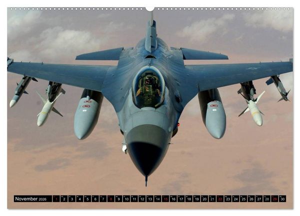 Produktbild: Kampfjets &bull; U.S. Aircraft (Wandkalender 2026 DIN A2 quer), CALVENDO Monatskalender