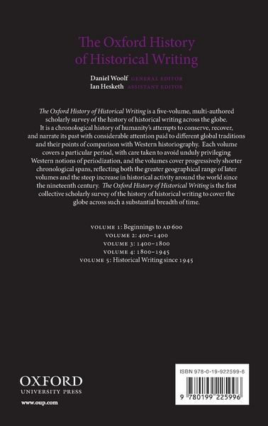 Produktbild: Oxford History of Historical Writing, Volume 5