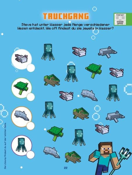 Produktbild: Minecraft: 1001 Sticker: Stickern &ndash; R&auml;tseln &ndash; Ausmalen