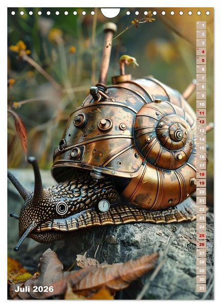 Produktbild: Steampunk Fauna (Wandkalender 2026 DIN A4 hoch), CALVENDO Monatskalender