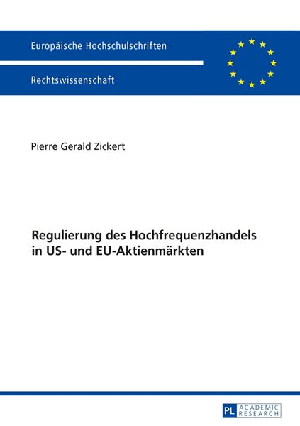 Produktbild: Regulierung des Hochfrequenzhandels in US- und EU-Aktienm&auml;rkten