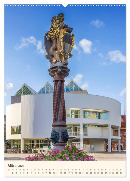 Produktbild: ULM Sehenswerte Orte (Wandkalender 2026 DIN A2 hoch), CALVENDO Monatskalender