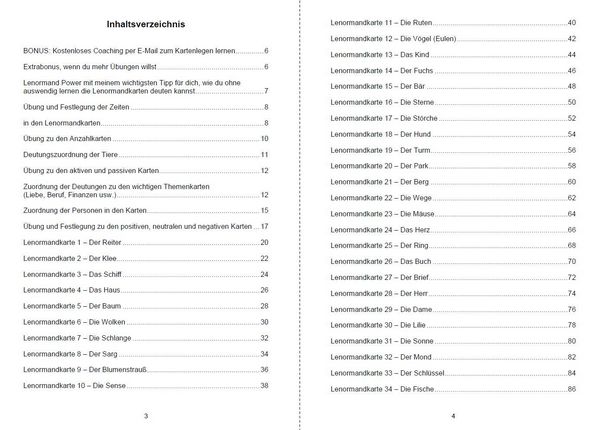 Produktbild: Lenormandkarten Funken