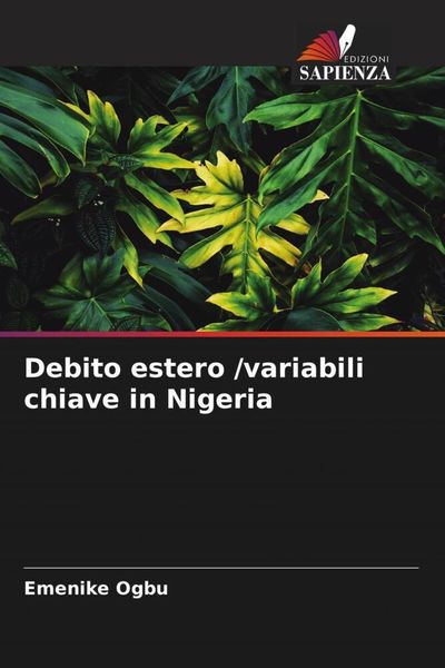 Produktbild: Debito estero /variabili chiave in Nigeria