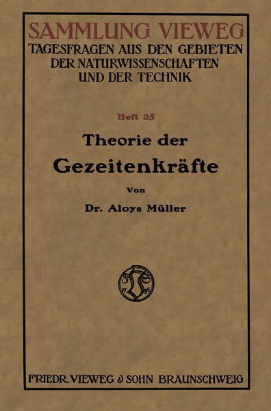 Produktbild: Theorie der Gezeitenkr&auml;fte