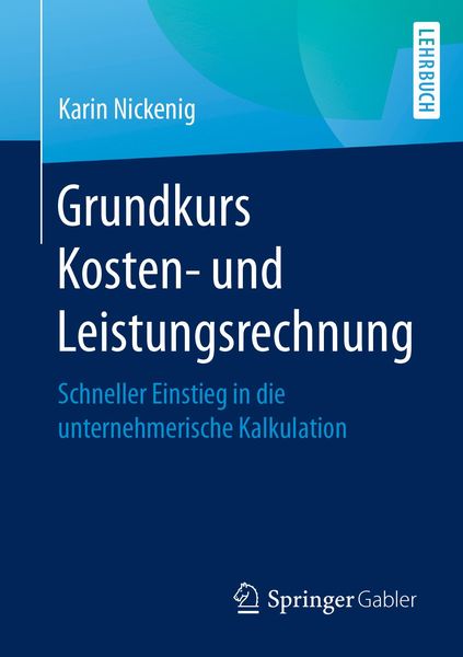 Produktbild: Grundkurs Kosten- und Leistungsrechnung