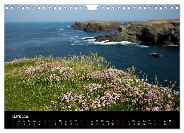 Produktbild: Belle-&Icirc;le, la belle (Calendrier mural 2026 DIN A4 vertical), CALVENDO calendrier mensuel