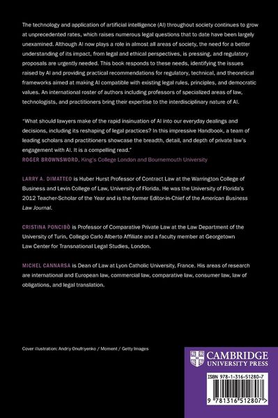 Produktbild: The Cambridge Handbook of Artificial Intelligence