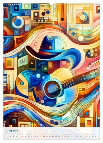 Produktbild: Syn&auml;sthetische Kunst - Musik in Farben und Formen (Wandkalender 2027 DIN A2 hoch), CALVENDO Monatskalender