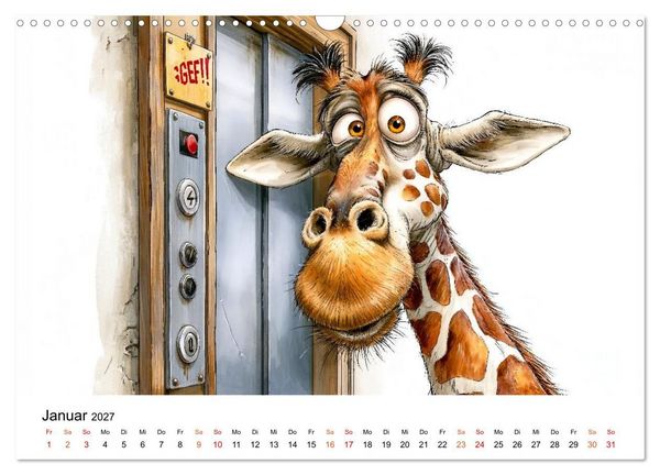 Produktbild: Tieralarm - Fell, Fun & Firlefanz (Wandkalender 2027 DIN A3 quer), CALVENDO Monatskalender