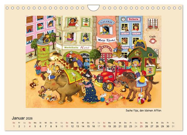 Produktbild: Wimmelbilder (Wandkalender 2026 DIN A4 quer), CALVENDO Monatskalender