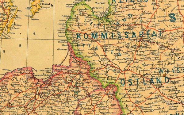 Produktbild: Historische Verkehrskarte von EUROPA 1942 [gerollt]