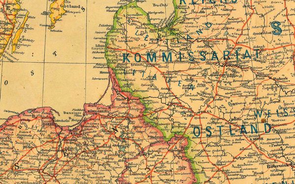 Produktbild: Historische Verkehrskarte von EUROPA 1942 [gerollt]