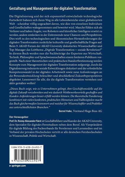 Produktbild: Gestaltung und Management der digitalen Transformation