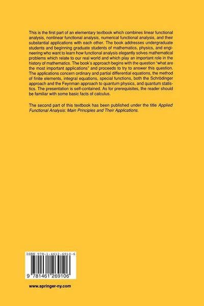 Produktbild: Applied Functional Analysis