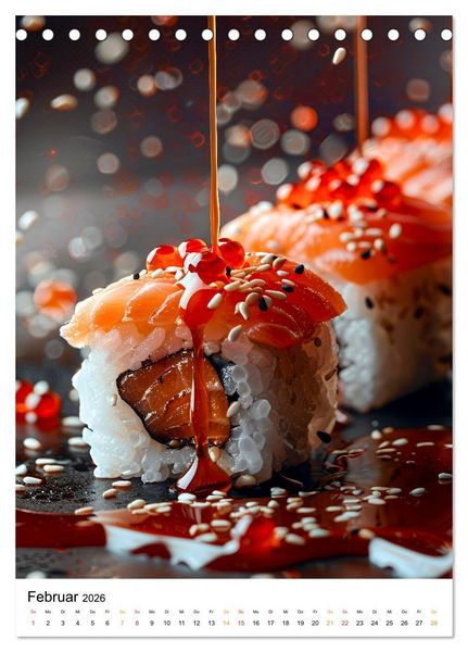 Produktbild: Sushi f&uuml;r Kenner (Tischkalender 2026 DIN A5 hoch), CALVENDO Monatskalender