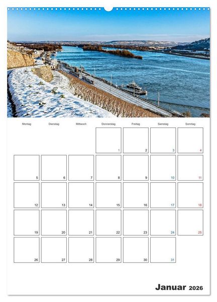 Produktbild: Rheingau Terminplaner (Wandkalender 2026 DIN A2 hoch), CALVENDO Monatskalender