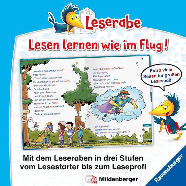 Produktbild: Leserabe Sonderausgaben - Geschichten von starken Helden - Silbe f&uuml;r Silbe lesen lernen