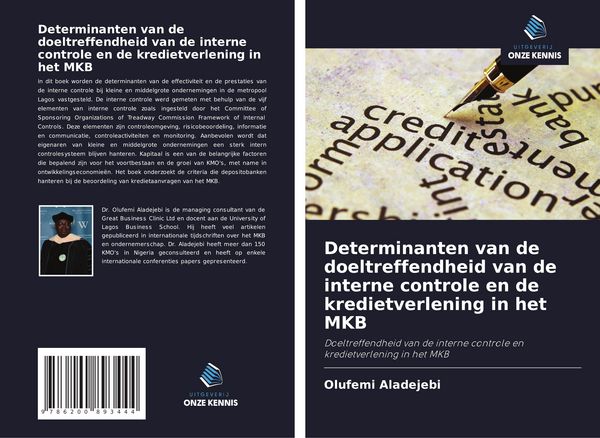 Produktbild: Determinanten van de doeltreffendheid van de interne controle en de kredietverlening in het MKB