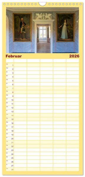 Produktbild: Familienplaner 2026 - Schl&ouml;sser und G&auml;rten in Brandenburg mit 5 Spalten (Wandkalender, 21 x 45 cm) CALVENDO