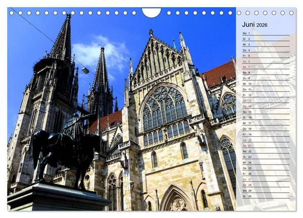 Produktbild: REGENSBURG - Impressionen (Wandkalender 2026 DIN A4 quer), CALVENDO Monatskalender