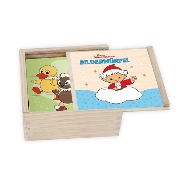 Produktbild: TR&Ouml;TSCH - Unser Sandm&auml;nnchen Bilderw&uuml;rfel aus Holz