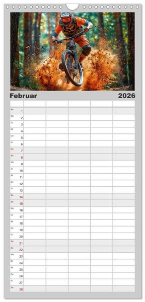 Produktbild: Familienplaner 2026 - Radsport &ndash; Vom Training zum Triumph mit 5 Spalten (Wandkalender, 21 x 45 cm) CALVENDO
