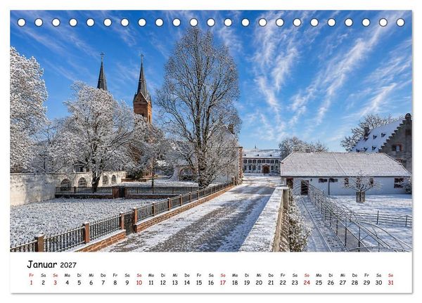 Produktbild: Rund um das Benediktinerkloster Seligenstadt (Tischkalender 2027 DIN A5 quer), CALVENDO Monatskalender