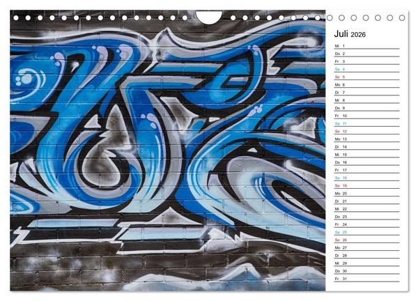 Produktbild: Dresden Graffiti (Wandkalender 2026 DIN A4 quer), CALVENDO Monatskalender