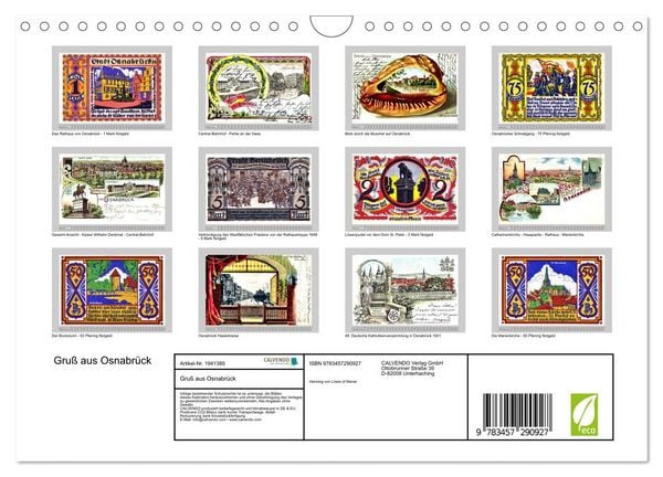 Produktbild: Gru&szlig; aus Osnabr&uuml;ck (Wandkalender 2026 DIN A4 quer), CALVENDO Monatskalender