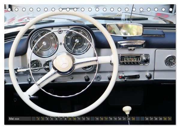 Produktbild: Mercedes SL Classics (Tischkalender 2026 DIN A5 quer), CALVENDO Monatskalender