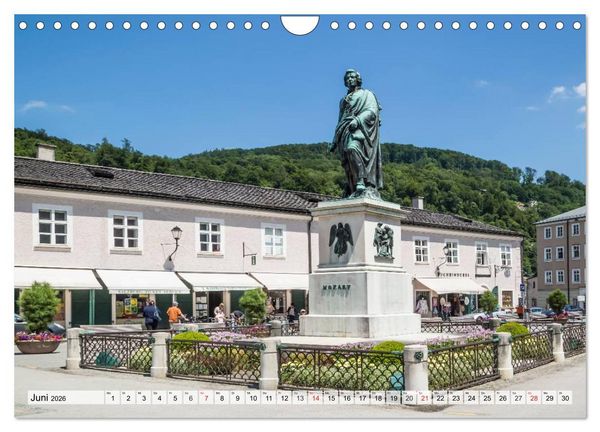 Produktbild: Charmantes Stadtherz SALZBURG (Wandkalender 2026 DIN A4 quer), CALVENDO Monatskalender