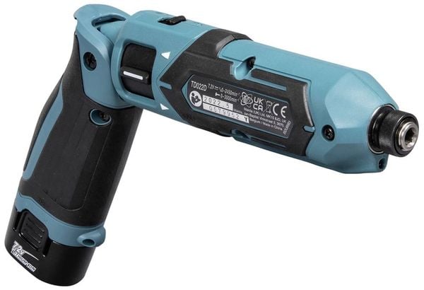 Produktbild: Makita TD022DSE Schlagschrauber 7.2V 1.5Ah Li-Ion inkl. 2. Akku, inkl. Tasche