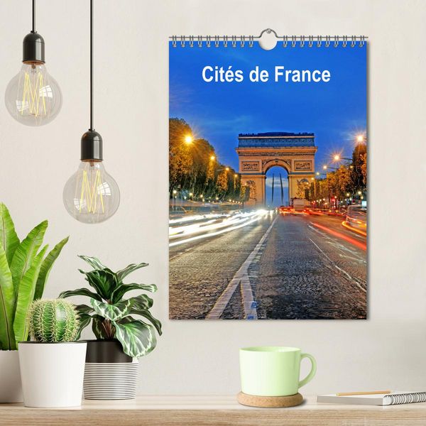 Produktbild: Cit&eacute;s de France (Calendrier mural 2026 DIN A4 horizontal), CALVENDO calendrier mensuel